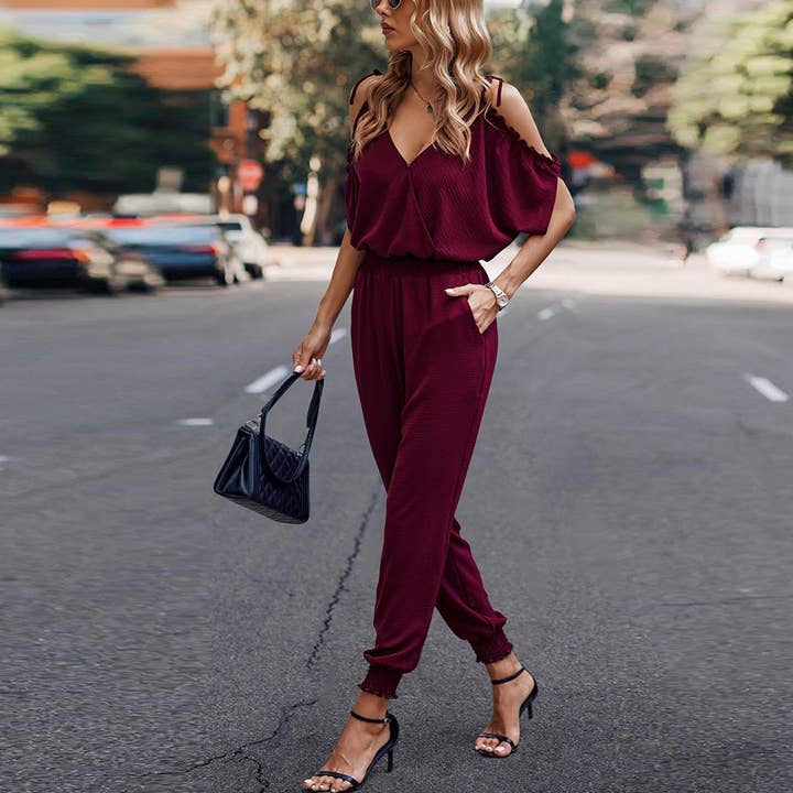 Chic Cascade Jumpsuit for wholesale by Love, Kuza