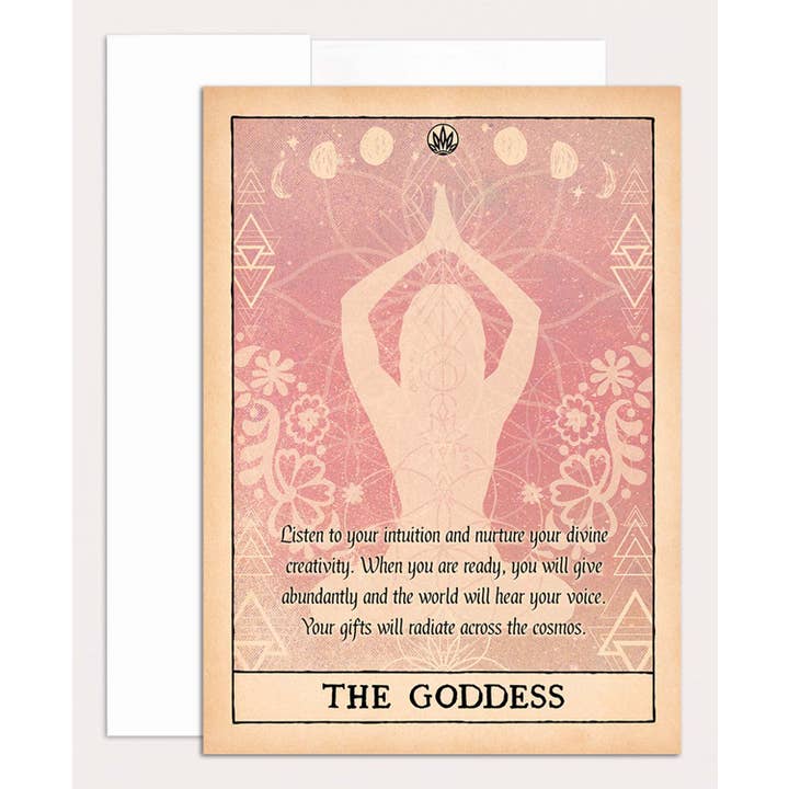 Soul Flower - Wholesale Everyday Greeting Card - The Goddess Greeting Card - Blank Inside
