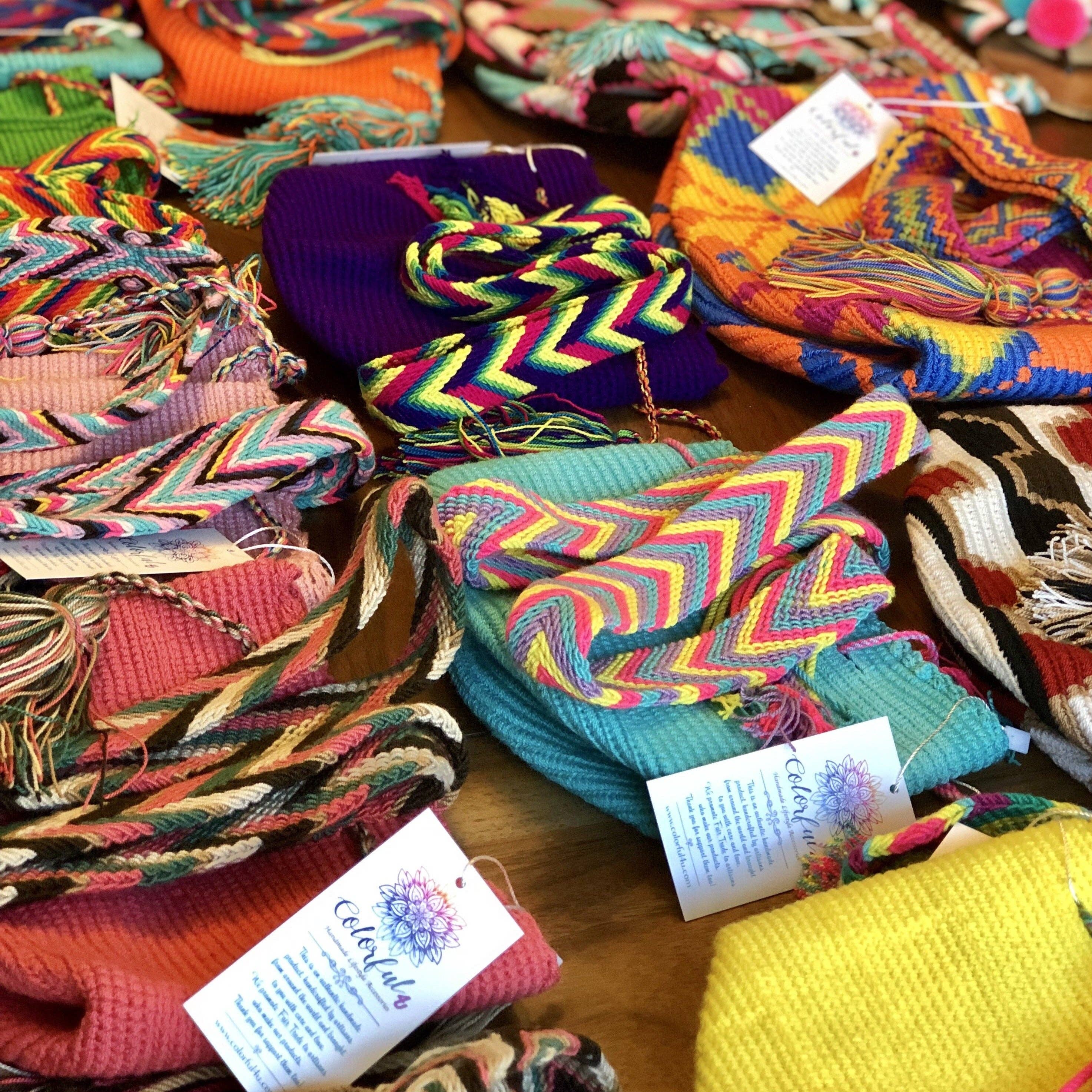 Colorful 4U - Vente Sac à bandoulière – femme - Petits sacs au crochet colorés | Pochettes d'été pour femmes8