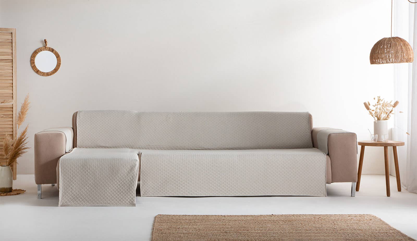 GAMUSI – Capa para cadeira/sofá por atacado – Capa de sofá lisa acolchoada algodão TRIVIAL4