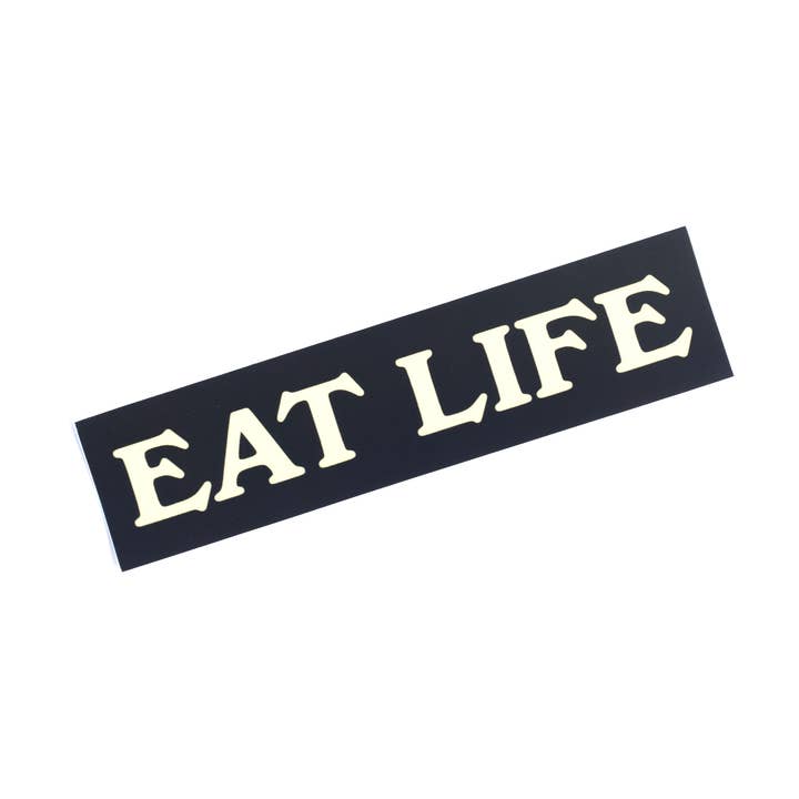 Adesivo "Mangia la Vita" per la vendita all'ingrosso da parte di Sight Study Art & Design