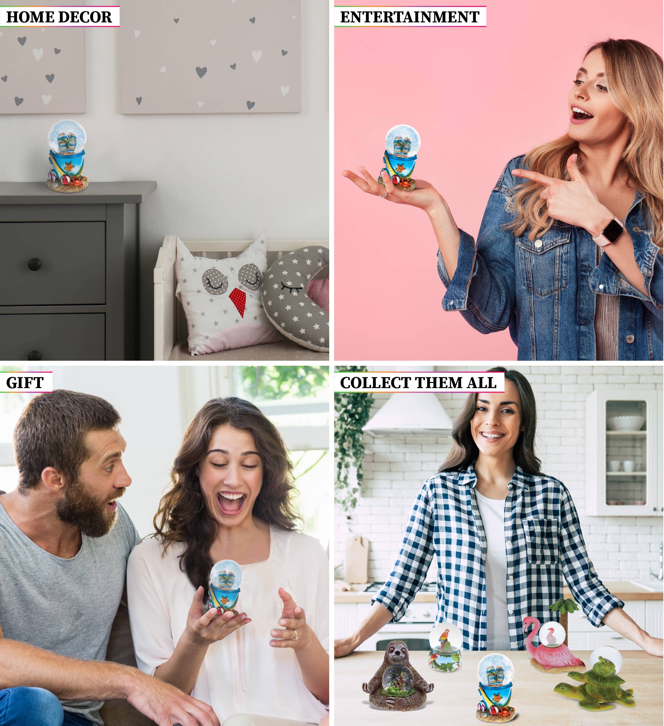 Cota Global - Venta al por mayor Bola de nieve - Niños y bebés - Snowglobe - Cubo de Playa Sandalias Frescas de Verano (45Mm)2