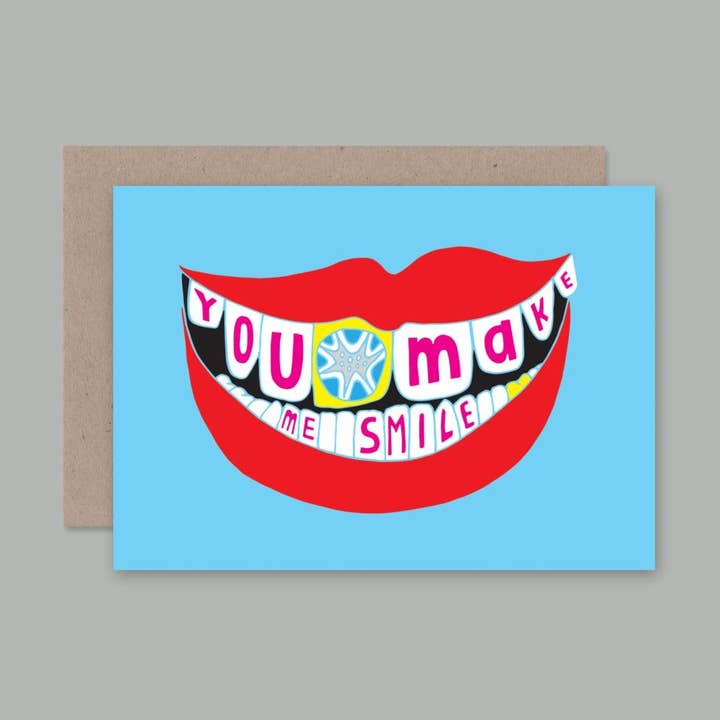 YOU MAKE ME SMILE card for wholesale by AHD Paper Co