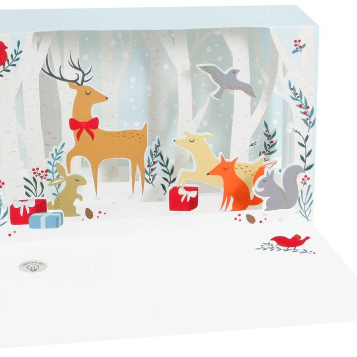 Delighted Shadow Box Silent Night Deer pour la vente par Popshots Studios