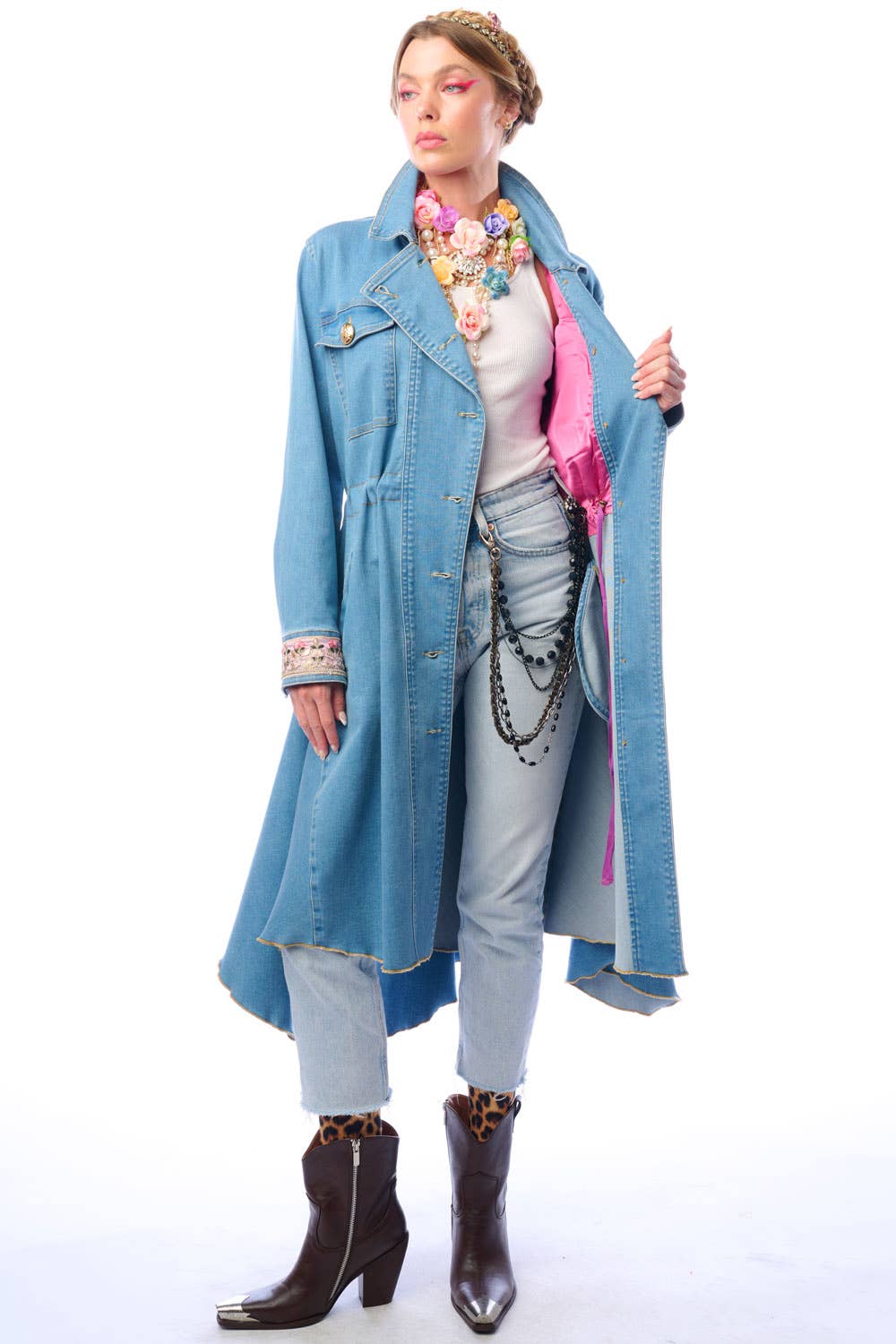 Aratta | Women's Fashion - Wholesale Coat - Women's - Monte Carlo Denim Coat4
