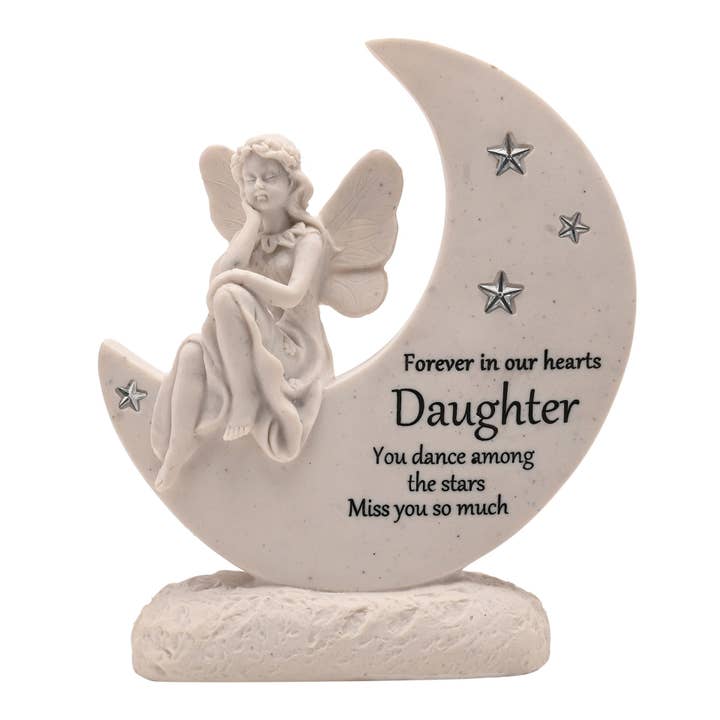 Placa de Tumba Pensamientos de Ti - Hada en una Luna para venta al por mayor de WIDDOP and Co.