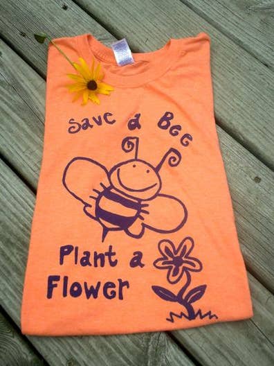 Save a Bee - White for wholesale by Taproot Tees