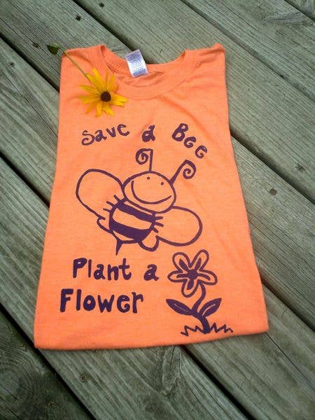 Save a Bee - Blanco para venta al por mayor de Taproot Tees