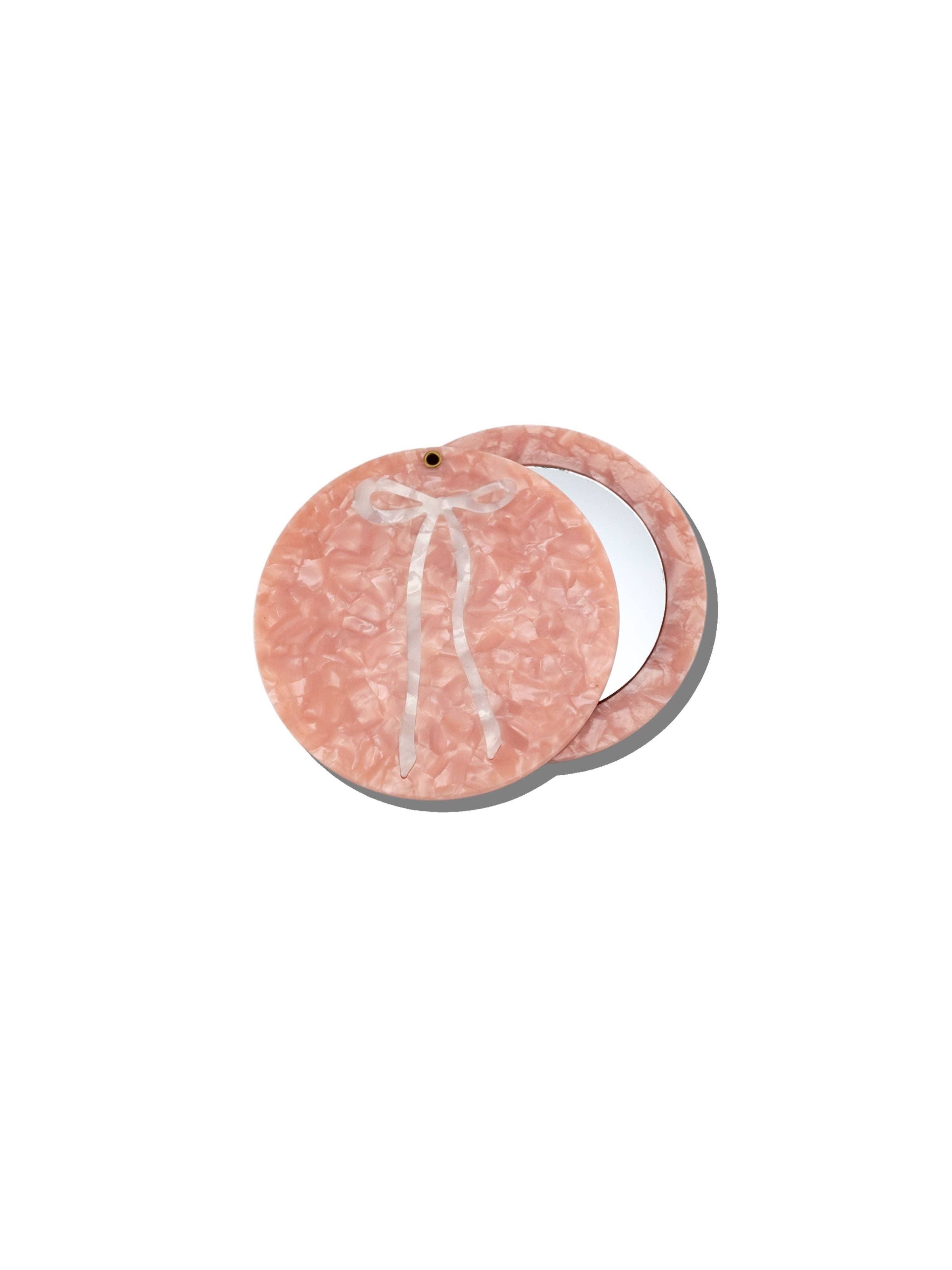 Solar Eclipse - Wholesale Compact Mirror - Hand-painted Ballet Bow Compact Mirror | Eco-Friendly