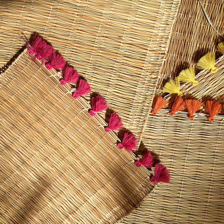 SOUK in the CITY - Wholesale Placemat - Handwoven Moroccan PLACEMATS with TASSELS13