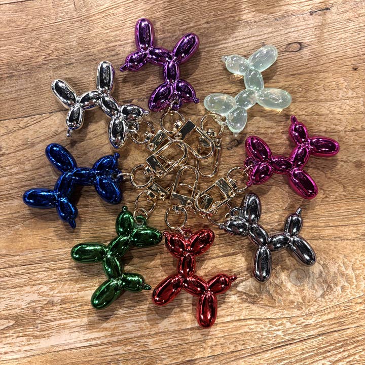 Keychain Balloon Dog - SHINY COLOURS for wholesale by Lourens Exclusive