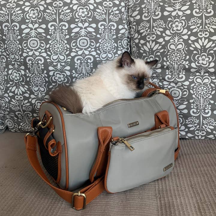 MERÏKH bags & accessories ©™ - Vente Caisse de transport – chat et chien - Sac de transport pour animaux approuvé en avion S - Beige13