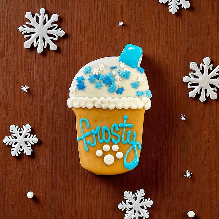 Frosty ICED coffee dog treats for wholesale by YumYum4DOGS
