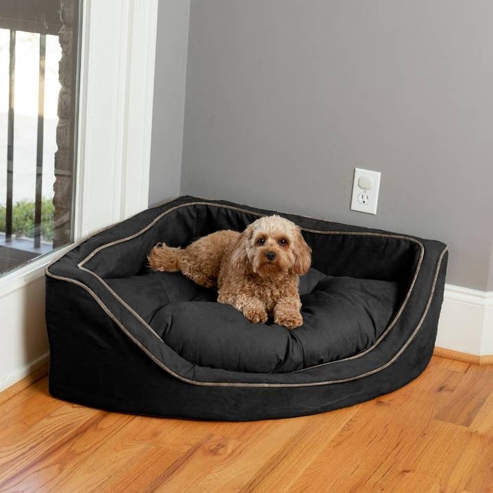 Snoozer - Wholesale Pet Bed - Dog - Luxury Overstuffed Corner Dog Bed with Microsuede