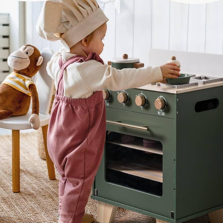 Robud & Mewoofun Official Store - Vendita all'ingrosso Set di giocattoli - Bambini - Set da gioco cucina per bambini con forno giocattolo in legno Robud5