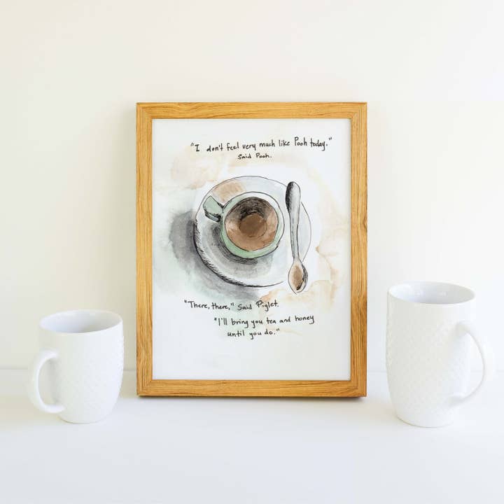 Plys og venskab kunst print for engroshandel hos Ink and Kimchi