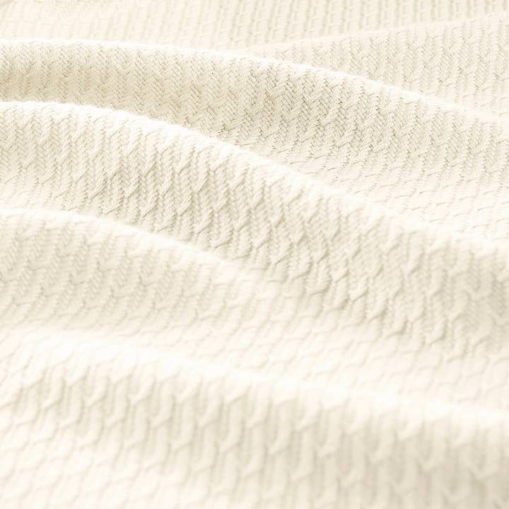 Olliix - Wholesale Bedding Blanket - All-Season Egyptian Cotton Woven Bedding Blanket, Ivory
