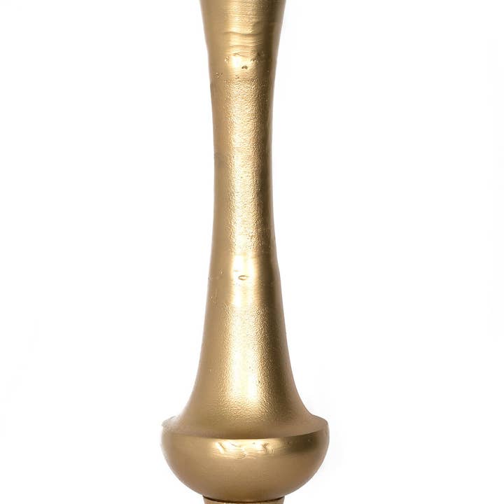 Gouden aluminium vaas (47„ Hx11") voor wholesale door S.N.K. Home Decor