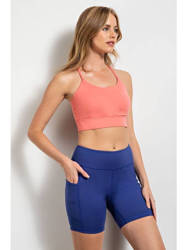 Sunday Morning - Wholesale Athletic Shorts - Women's - P406237-Butter Soft 6 Inch Biker Short with Pockets31