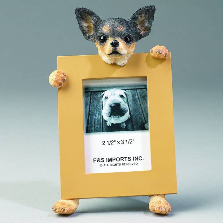 Chihuahua black Picture Frame for wholesale by E&S Pets