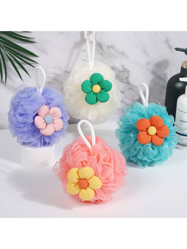 Papo - Soft Cute Flower Bath Ball for wholesale by WEST AUSSIE SUPPLIES