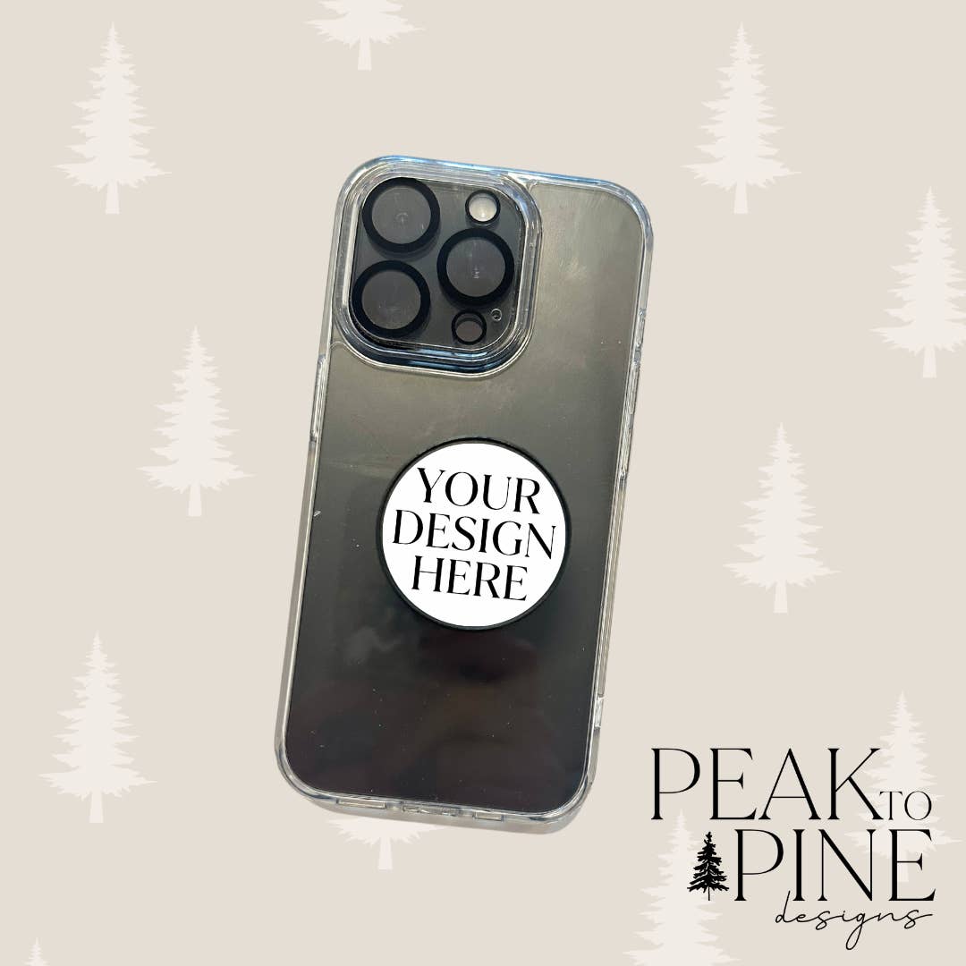 Peak To Pine Designs - Vente Poignée de téléphone - Design personnalisé - Poignée pour téléphone