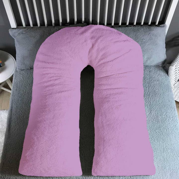 Beach Stone - Wholesale Bedding Pillowcase/Sham - U Shaped 9FT Teddy Fleece Full Body Pillowcase