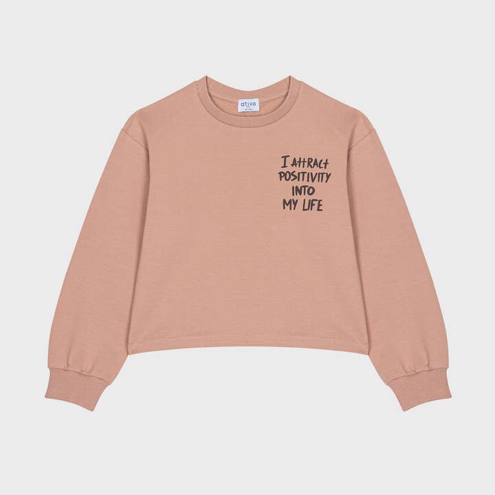 TG-C8439-94 - Sweat-shirt sans capuche pour adolescentes pour la vente par Ativo Kids