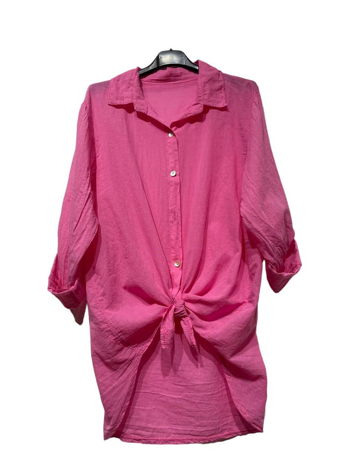 LINEN & COTTON HOUSE – wholesale Tröja med knappar – Dam – BUNDEN BOMULLSSKJORTA 42602 37