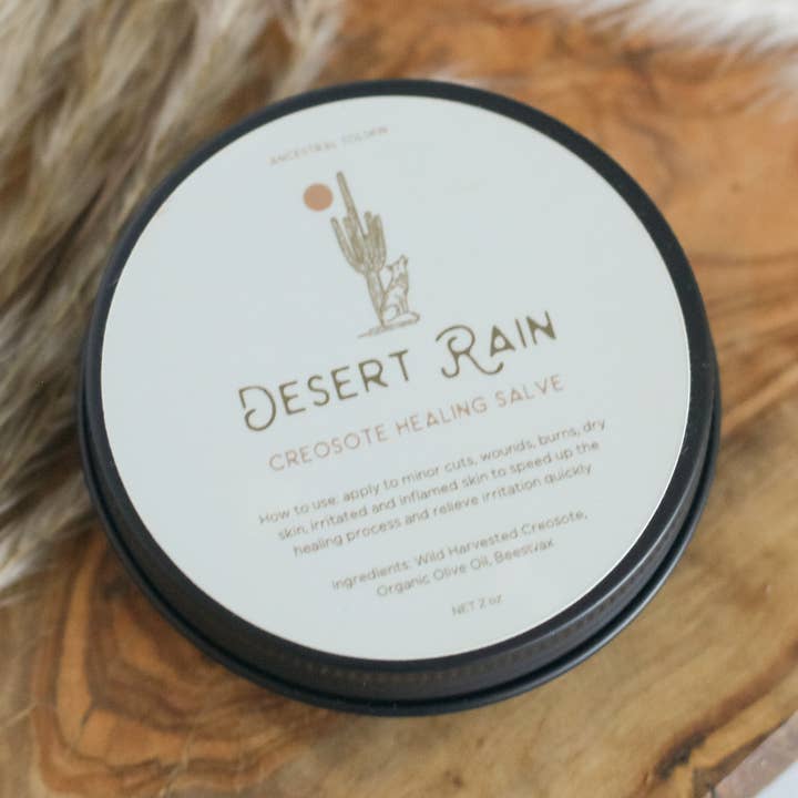 Desert Rain Healing Creosote Salve for wholesale by Ancestral Solskin