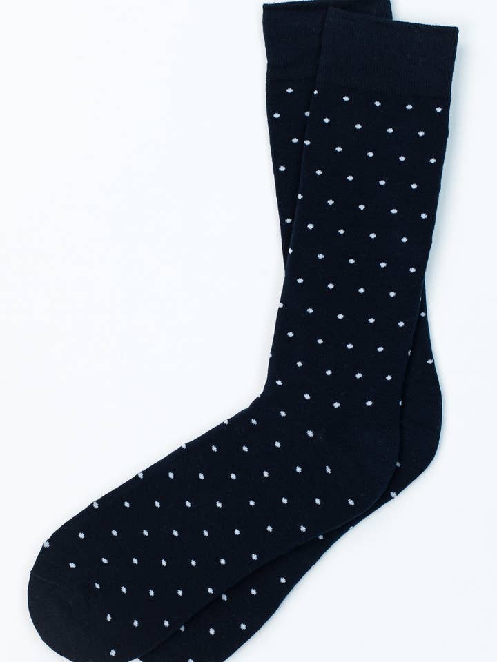 Alynn - Wholesale Socks - Men's - Dapper Dots Sock Carded Cotton by Alynn3