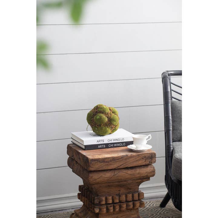 A&B Home Group Inc. - Wholesale Artificial Plant - S/3 D6.5" Artificial Decorative Moss Ball - Green5