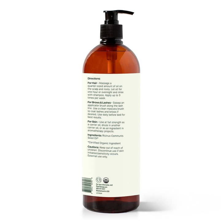 Plant Therapy - Wholesale Bath/Body Oil - Organic Castor Oil 32 oz8