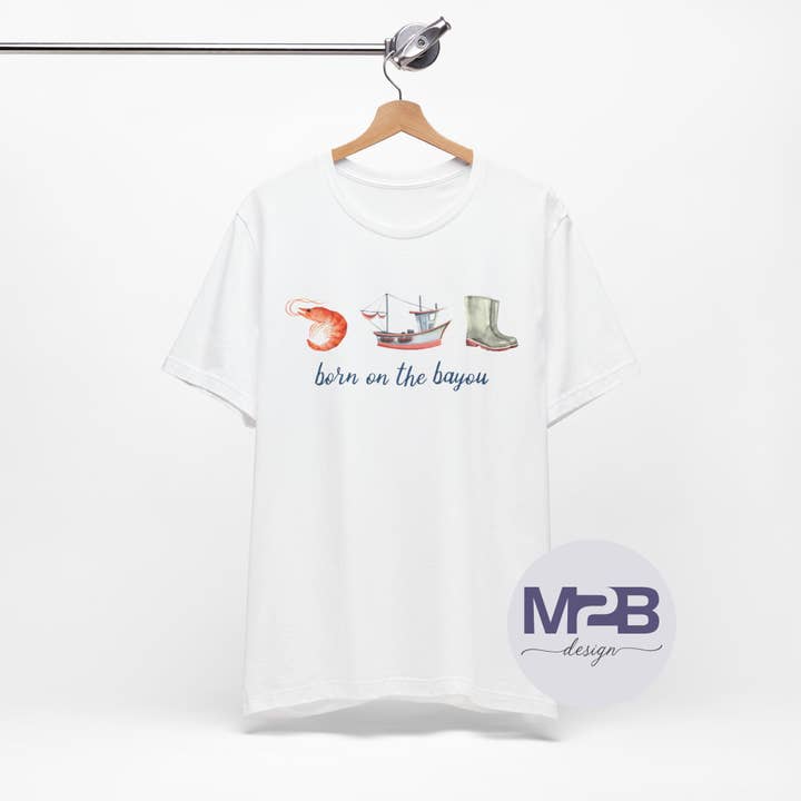 Born on the Bayou DTF Transfer for wholesale by M2B Designs