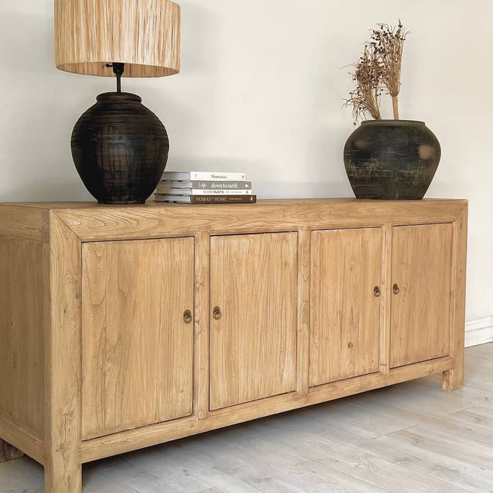 Canggu Home - Wholesale Sideboard - Four Door Elm Sideboard
