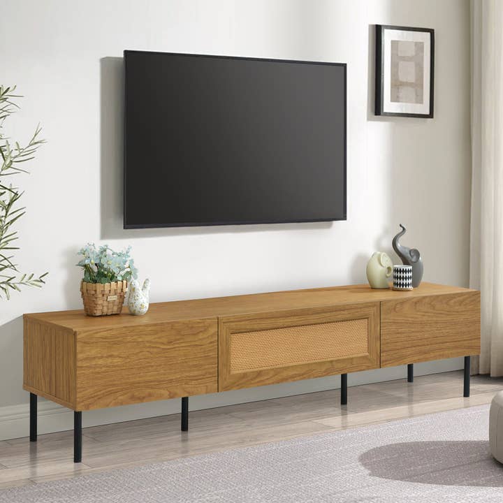 39F Inc. - Wholesale Cabinet - TV Stand for TVs up to 80'' , Modern Farmhouse Media Console1