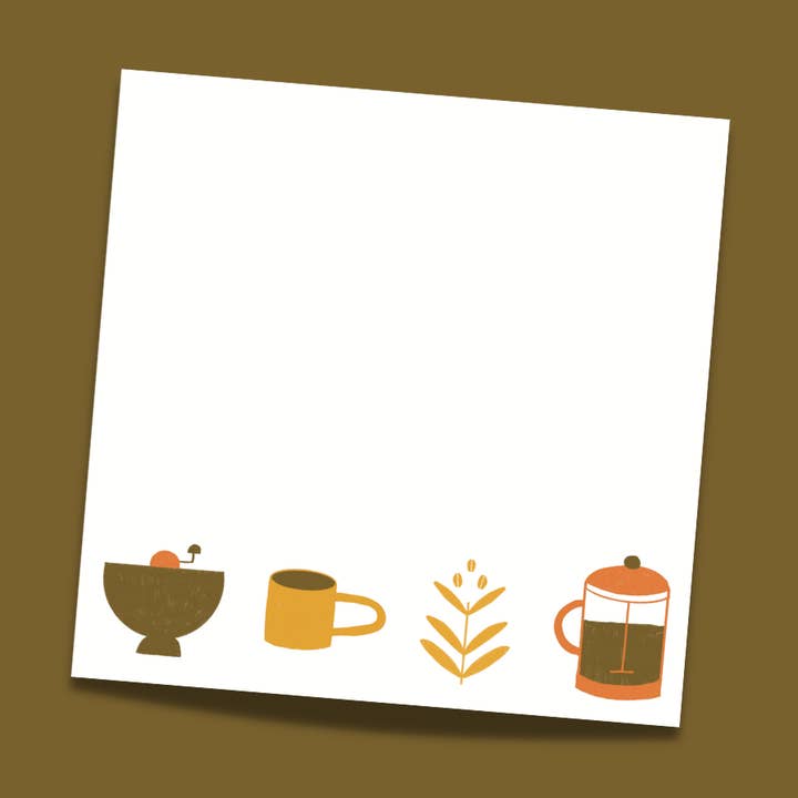 70's Coffee Notepad for wholesale by Lighter Note