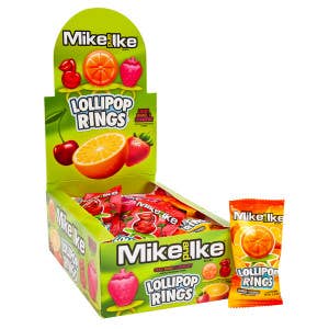 L&F Universal Goods - Wholesale Lollipop - Mike & Ike Lollipop Rings 24/0.42OZ
