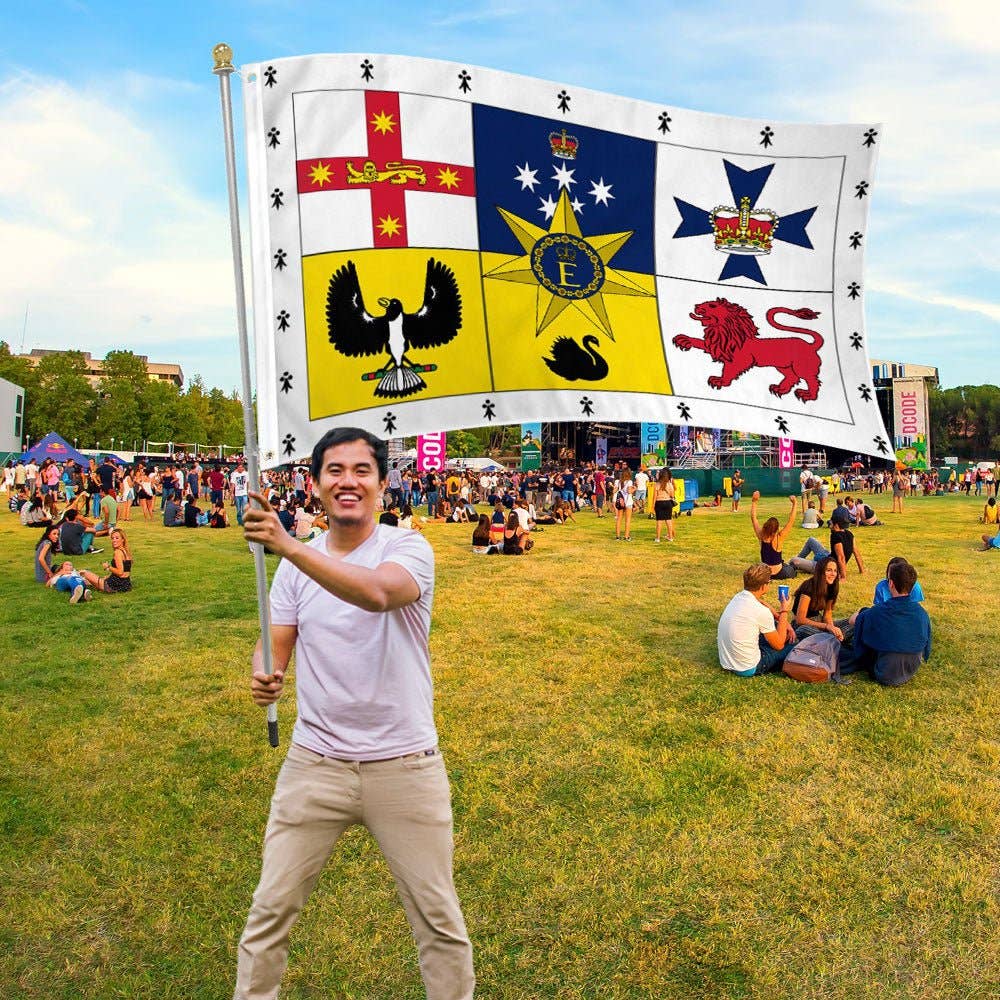 Flags Importer - Vendita all'ingrosso Bandiere - Bandiera Reale d'Australia 3x5ft Poliestere2