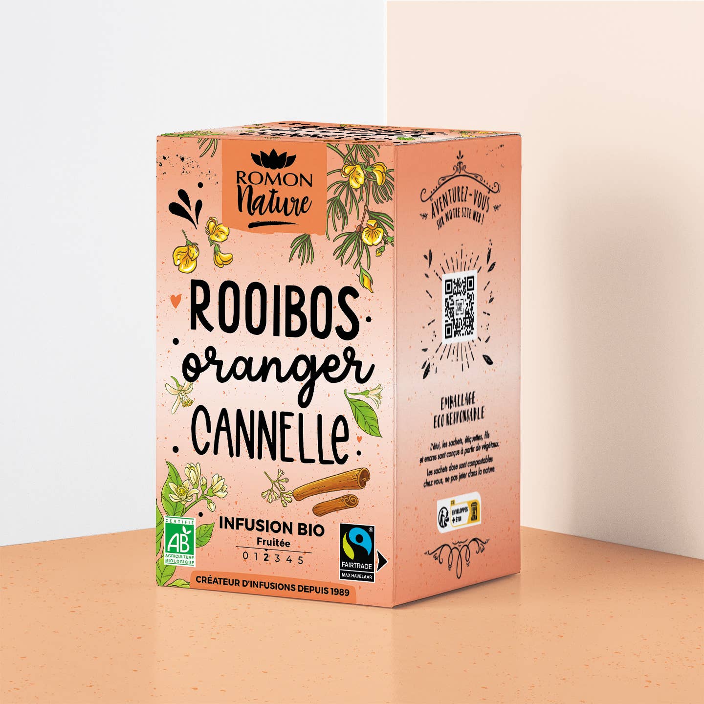 PROVENCE D'ANTAN - Wholesale Health/Detox Tea - Organic Rooibos Orange Cinnamon Infusion*0