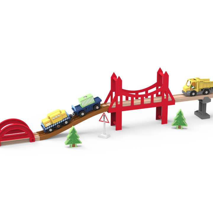 Leo & Friends - Wholesale Toy Set - Kids - Leo and Friends Railway City Set - Creative Construction Kit7