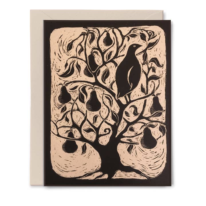 Partridge Card - Jeanne Chowning series for wholesale by Apricity Press