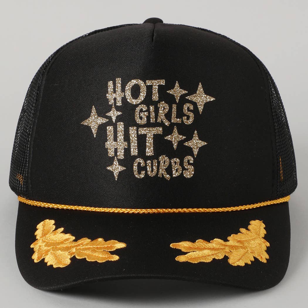 Fashion City - Wholesale Truckerpet - Dames - Heet Meiden Raken Stoepranden Glitter Logo Schuim Trucker Pet8