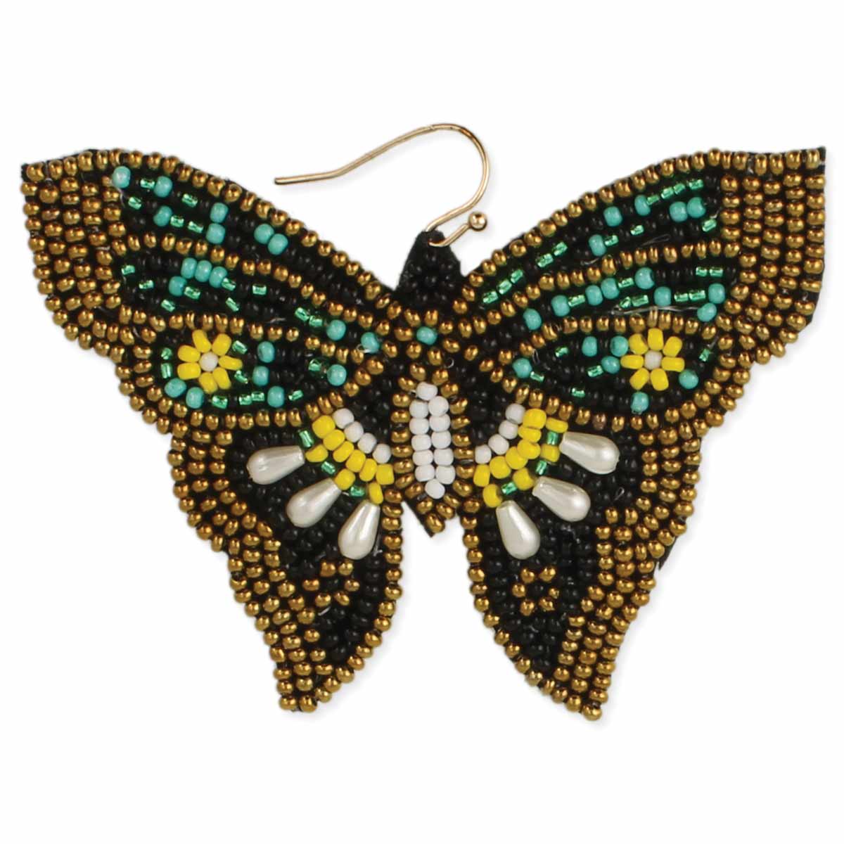 ZAD - Wholesale Dangle Earrings - Vintage Embroidered Butterfly Earrings1