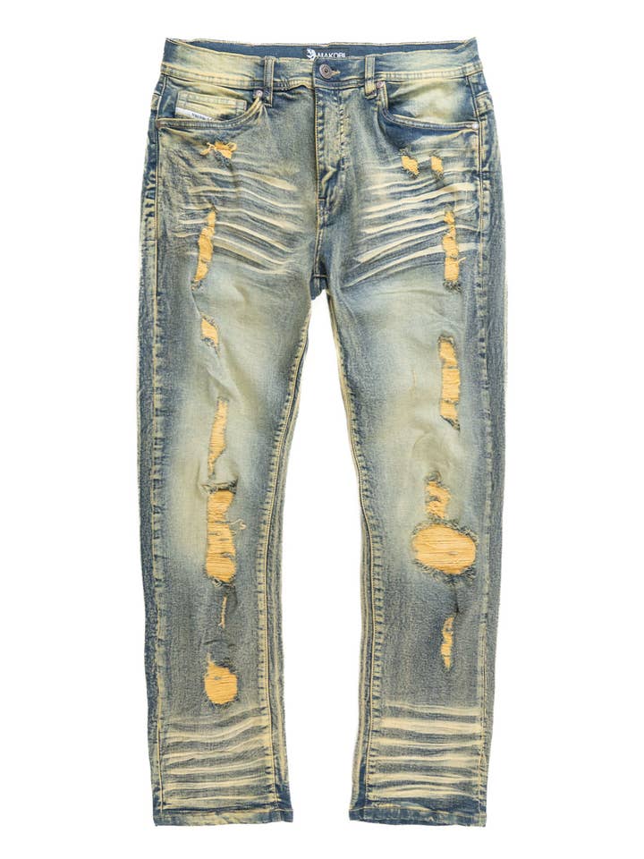 M1979 Moreli Denim Jeans - Dirt for wholesale by Makobi