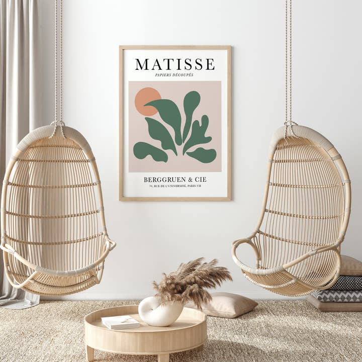 Sugar & Canvas – wholesale Konsttryck – Henri Matisse Cut-Outs Vintage Affisch Art Print | Matisse Print, Matisse Affisch, Berggruen och Cie, Papiers Decoupes, Botanisk Tryck #M257