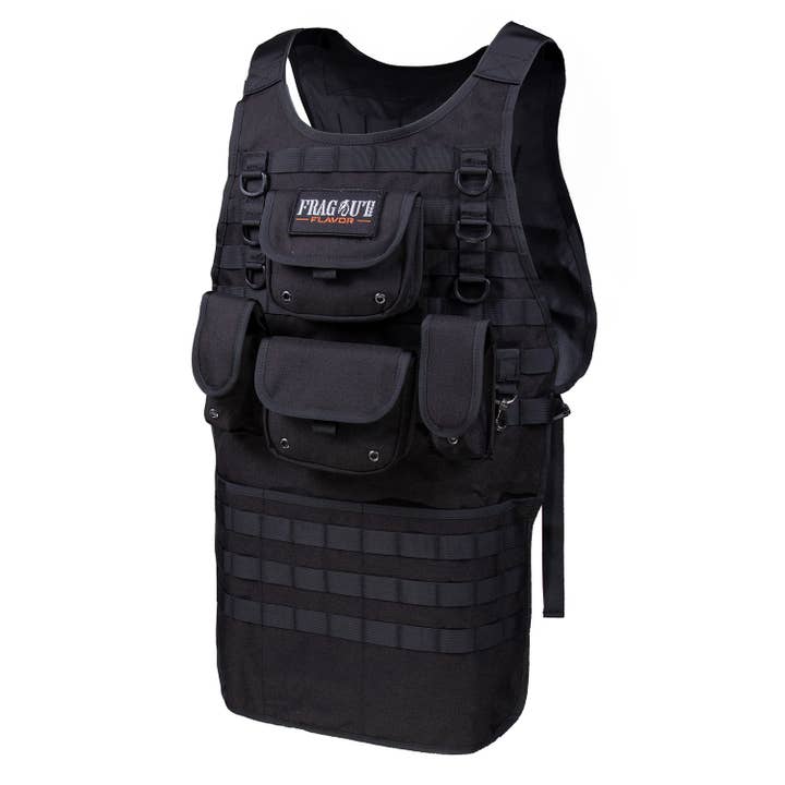 Frag Out Flavor - Wholesale Apron - Tactical Apron with Pouches & Patch
