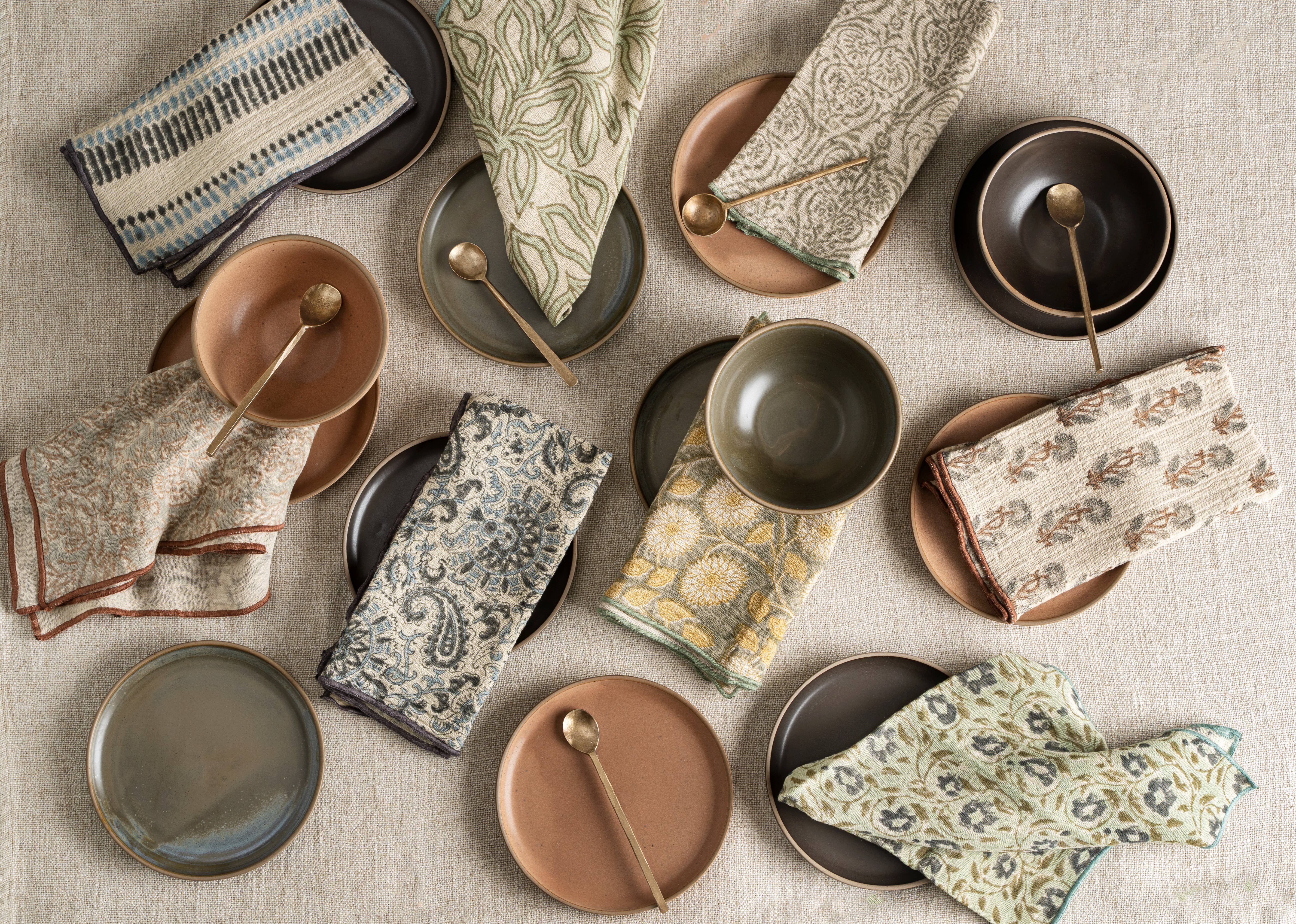 Indaba Trading - Vente Torchons - Torchons à imprimé Aria par lot de 22