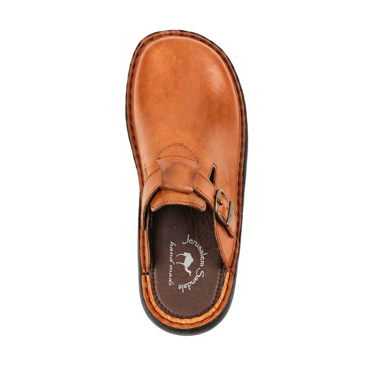 Sawyer - Leather Clog-Toe Sandal | Honey for wholesale on Faire