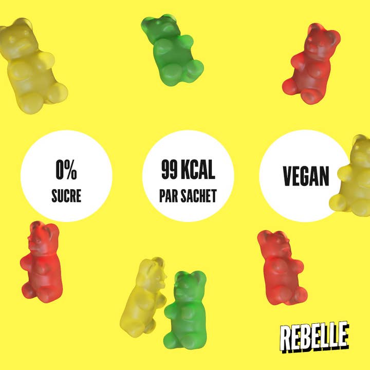REBELLE – wholesale Gummy – Sugar-free teddy bears candies3